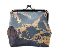 Grand Canyon Arizona Petit porte-monnaie pour femme, porte-monnaie en cuir avec verrou à baiser, mini porte-monnaie mignon pour pièces de monnaie, porte-monnaie et porte-clés