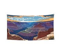 Grand Canyon - Bannière imprimée pour festival - Polyester simple face avec œillets métalliques pour événements en plein air, marchés de Noël et fêtes