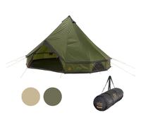 Grand Canyon Indiana 10 - Tente Ronde Pour 10 Personnes - Tente Familiale, Tente De Groupe, Tente Pyramidale, Tipi - Capulet Olive (Vert)