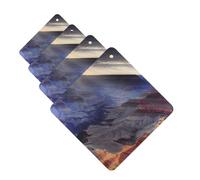 Grand Canyon Lot de 4 cartes désodorisantes de voiture pour homme et femme - Accessoires de voiture mignons - Diffuseur de parfum durable à suspendre - Tablettes d'aromathérapie pour voiture