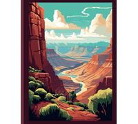 Grand Canyon National Park Notebook - Colorado River Beauty, 8.5 x 11 College Ruled, 110 Pages: Arizona journal - USA composition book - Geology - Geography - English