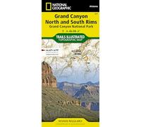 National Geographic Carte Grand Canyon Nord et Sud 1/35.000