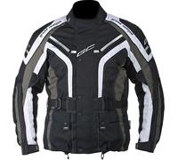 Grand Canyon One Way Veste Textile moto, Noir/Gris/Blanc, Taille S