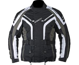 Grand Canyon One Way Veste Textile moto, noir-gris-blanc, taille S pour homme