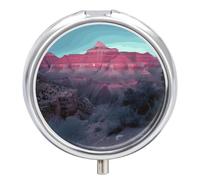 Grand Canyon Pilulier étanche portable en métal résistant à l'humidité avec 3 compartiments