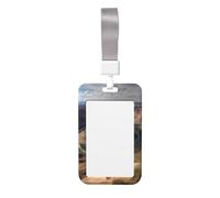 Grand Canyon - Porte-badge Arizona avec cordon détachable, étui de protection en plastique rigide étanche pour carte d'identité, pour enseignant, infirmière, médecin, bureau