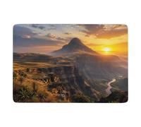 Grand Canyon Sunrise Over Mountain Tapis 150 x 100 cm, Doux et Antidérapant | Tapis de chambre comme cadeau de crémaillère, avec dos à points PVC antidérapants; pour petits espaces intérieurs
