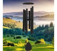 Grand carillon éolien d'extérieur de 81,3 cm - Carillon à vent mélodique profond et apaisant, résistant aux intempéries, décoration de jardin commémorative, cadeau pour femme, maman ou grand-mère
