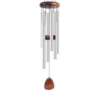 Grand carillon éolien en aluminium 94 cm pour créer une atmosphère zen Convient pour l'extérieur, le jardin, la terrasse, carillon éolien noir classique avec attrape-vent convient comme cadeau pour