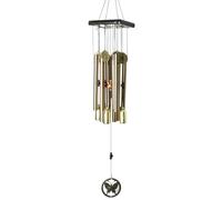 Grand Carillon Éolien En Cuivre - Style Antique, Tubes En Alliage D'aluminium For Décoration Extérieure De Jardin Et De Maison, Décoration De Jardin À Suspendre Sur Une Porte