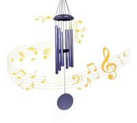 Grand Carillon éolien en métal pour extérieur, 94 cm - Tons mélodiques apaisants pour la Maison, Le Jardin, Le Porche, la terrasse, la décoration d'inspiration et commémoratif (35inch Purple)