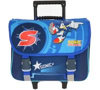 la plume dorée Grand cartable à roulettes sonic 41cm primaire