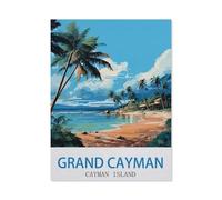 Grand Cayman, Îles Cayman，Puzzle 1000 Pièces, Puzzles en Papier, Jouets Éducatifs pour Enfants Adultes Cadeau d'anniversaire（38x26cm）-CN62