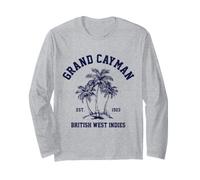 Grand Cayman Islands Souvenir Vintage des Antilles Britanniques Manche Longue