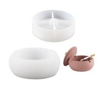 Grand cendrier créatif en silicone époxy pour travaux manuels en résine - Texture en silicone pour pot de cendrier