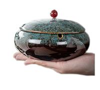 Grand cendrier en céramique avec couvercle 14,5 cm