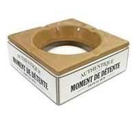 Grand cendrier marocain moment de détente en céramique BLANC