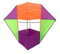 Grand cerf-volant en forme de boîte en forme de cube souple résistant aux déchirures pour sports de plein air facile à voler stéréo énorme cerf-volant pour enfants garçons pour adultes cascades