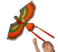 Grand Cerf-Volant Et Oiseau Rouge - Jouet De Printemps Coloré pour pour Débutants | Jouet Volant Réaliste en Forme D'oiseau pour, Vacances, Parc De Pique-Nique, Plage, Jeux De Pl