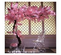 Grand Cerisier en Fleurs Rose Clair Artisanal, décoration d'intérieur ou d'extérieur, for Mariage, Maison, hôtel, Centre Commercial(2.5x2.2m/8.2x7.2ft)