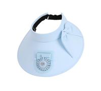 Grand chapeau d'été avec ventilateur pour femme, pare-soleil extérieur, chapeau haut de forme vide, visière de soleil rechargeable, accessoire de mode Ncb303 (D, 35 cm)