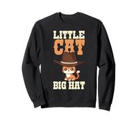 Grand chapeau en forme de petit chat, joli motif de chat pour enfants Sweatshirt