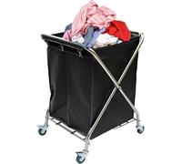 Grand Chariot à Linge avec Roues,Chariot De Tri à Linge Pliant, Grey