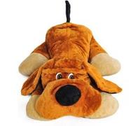 Grand chien en peluche allongé 110cm marron Multicolore G