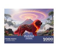 Grand chien1000 Pièces Puzzlefaune Sauvage Assorties, pour Adultes Et Enfants À Partir De 12 Ans Jeu D'Intelligence Difficile EtStimulant Del'art DeLaDécoration 38x26cm/1000pcs