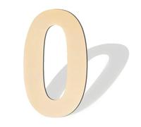 Grand chiffre en bois brut 38,1 cm | Surface lisse, prête à être compatible avec la peinture, les taches et les décorations à faire soi-même (lettre B
