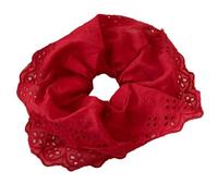 Grand chouchou élastique avec dentelle délicate, chouchou à cheveux tendance pour queue de cheval pour femme