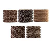 Grand chouchou en polyester doux confortable avec imprimé léopard pour femmes et filles