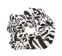 Grand chouchou épais extensible sans accrocs pour queue de cheval - Accessoires multicolores - Noir et blanc zèbre