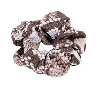 Grand chouchou extensible et réglable pour queue de cheval - Accessoire pour femme - Multicolore - Serpent gris