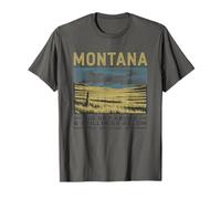 Grand ciel du Montana au-dessus et calme en bas T-Shirt