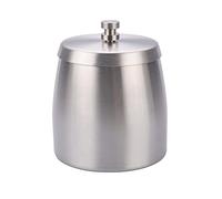 Grand Cigarettes Cendrier Coupe-vent, Cendrier En Acier Inox Avec Couvercle Anti odeur, Cendrier Portable pour Intérieur et Extérieur (Silver) (A)