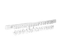 Grand Clip de rangement avec Rail coulissant, 2 pièces, support bandeau, suspendu en plastique, gain place Pour Élastiques à Cheveux(30mm)