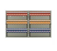 Grand coffre-fort à clés en acier de style antique avec serrure standard de grande capacité avec crochets, idéal pour la gestion de la propriété et l'organisation du garage, 120 clés