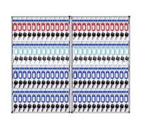 Grand coffre-fort en métal pour 180 clés avec serrure, parfait pour la gestion immobilière et les concessionnaires automobiles, armoire à clés murale