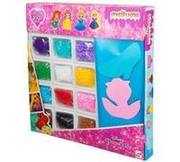 Grand coffret princesses 6000 perles a repasser midi multicolore + 4 plaques picots - disney fille - jeu loisir creatif enfant Multicolore
