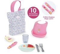 Grand coffret repas - COROLLE - Floral - Pour poupon 36/42 cm - Dès 24 mois