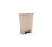 Grand collecteur professionnel à déchets 90 litres - Beige
