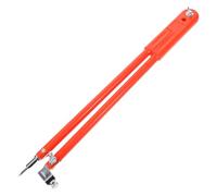 Grand Compas de Charpentier pour Dessin Circulaire, Traçage Précis | Outil Multi-fonction pour Menuiserie et Dessin, Règle Circulaire en Plastique Orange, Usage Atelier