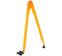 Grand Compas D'enseignant en Plastique pour Géométrie, Orange | Matériel Pédagogique Scolaire, Compatible Craie et Marqueur, Rayon Réglable, Support de Tableau, Léger