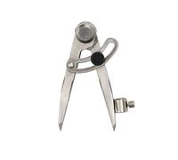 Grand compas réglable avec roue de blocage avec ailettes de blocage et porte-crayon, compas à tige pour le travail du bois, le travail du métal, le travail du cuir (100 mm)