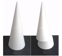 Grand Cône 50 cm, Présentoir géant polystyrène pro haute densité, 25 kg/ m3 - Unique