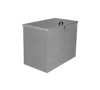 Grand Conteneur de Nourriture pour Animaux 64L 1 Compartiment Acier Galvanisé