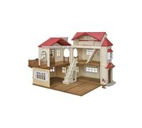Sylvanian Families - La grande maison éclairée et sa pièce secrète - Maison avec + 10 accessoires - Plongez dans l'univers de la famille Sylvanian - Figurines miniatures - Jouet enfant 3 ans - 5716