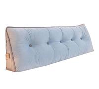Grand coussin cale triangulaire - Coussin triangulaire pour canapé et lecture - Soutien lombaire - Dossier haut - Pour baie vitrée et chambre à coucher (180 x 50 x 20 cm)