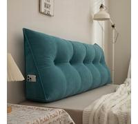 Grand coussin de canapé de 120 cm, coussin de lecture pour lit et canapé, coussin de lecture en chenille lavable, coussin de soutien pour s'asseoir, mur ou coussin cale pour s'appuyer